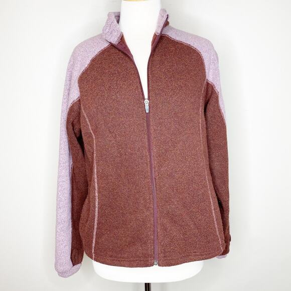 Kuhl Alfpaca Pink Color Block Zip Up Hiking Sweatshirt Small - Picture 1 of 8